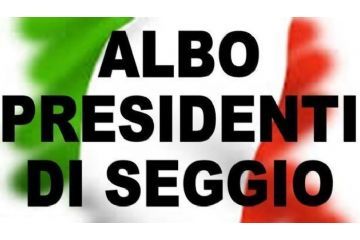 Aggiornamento dell’albo delle persone idonee all’ufficio di presidenti di seggio elettorale
